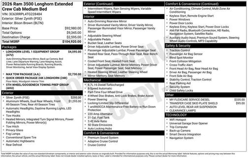 2026 RAM 3500 Limited