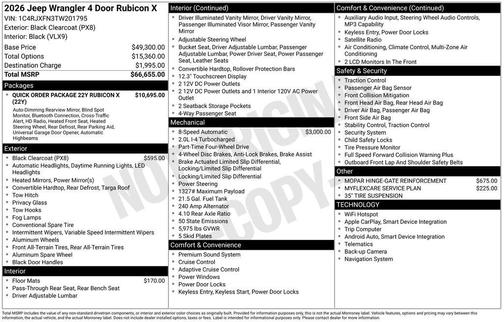 2026 Jeep Wrangler Rubicon
