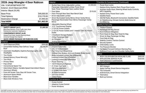 2026 Jeep Wrangler Rubicon