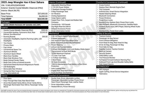 2025 Jeep Wrangler 4xe Sahara