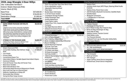 2026 Jeep Wrangler Sport