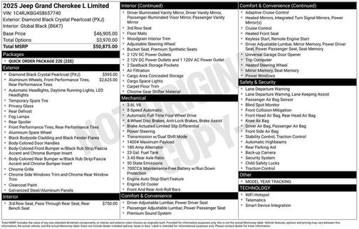 2025 Jeep Grand Cherokee L Limited