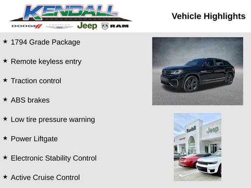 Deep Black Pearl Effect 2020 Volkswagen Atlas Cross Sport 3.6L V6 SE w/Technology