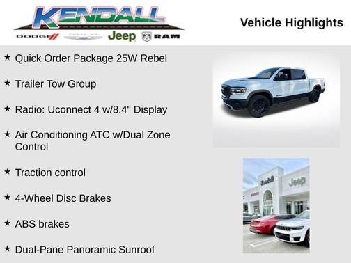 Bright White Clearcoat 2019 RAM 1500 Rebel