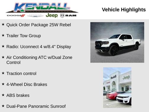 Bright White Clearcoat 2019 RAM 1500 Rebel