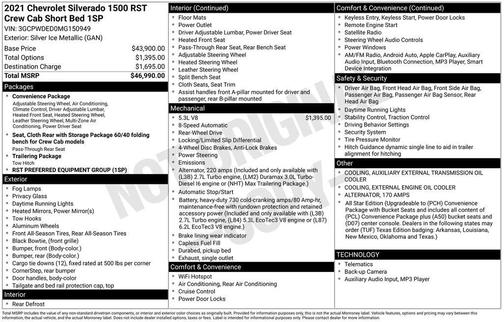 2021 Chevrolet Silverado 1500 RST