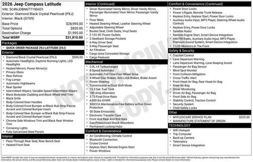 2026 Jeep Compass Latitude