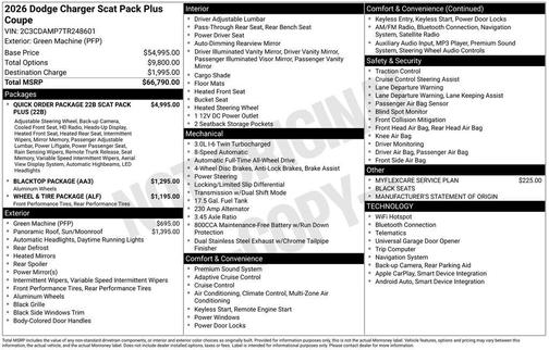 2026 Dodge Charger Scat Pack