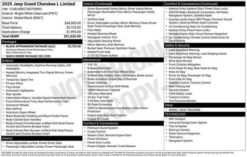 2025 Jeep Grand Cherokee L Limited