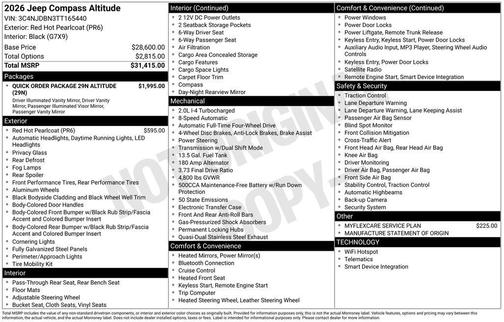 2026 Jeep Compass Latitude