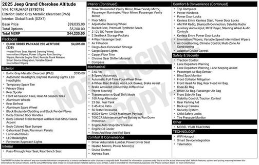 2025 Jeep Grand Cherokee Laredo