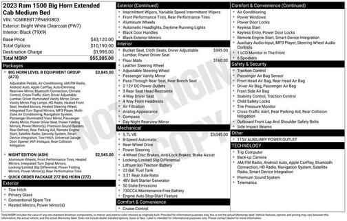2023 RAM 1500 Big Horn