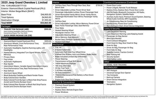 2025 Jeep Grand Cherokee L Limited