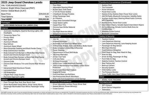 2025 Jeep Grand Cherokee Laredo