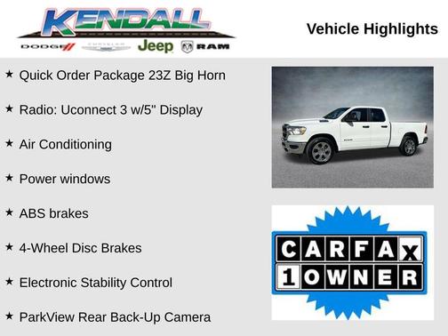Bright White Clearcoat 2023 RAM 1500 Big Horn/Lone Star