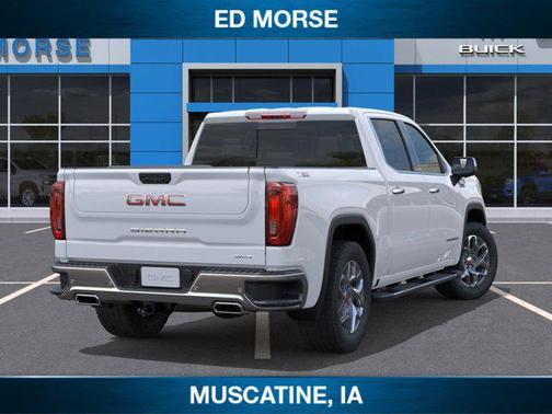 Glacier White Tricoat 2026 GMC Sierra 1500 SLT