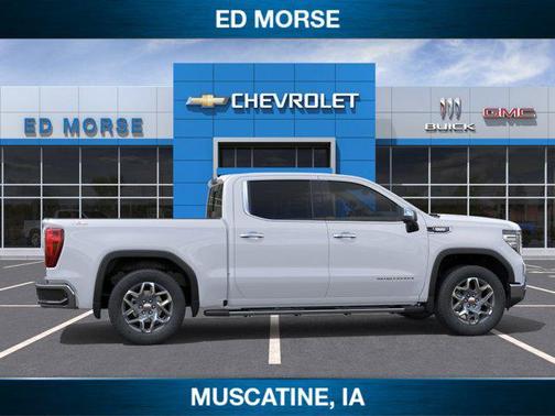 Glacier White Tricoat 2026 GMC Sierra 1500 SLT