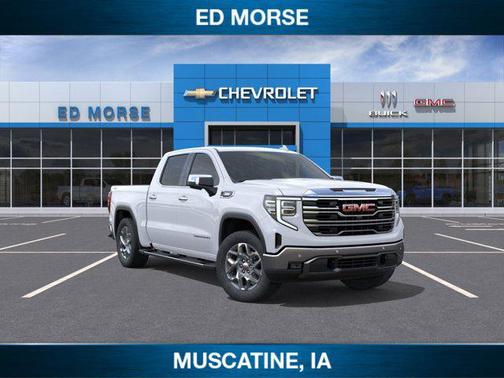 Glacier White Tricoat 2026 GMC Sierra 1500 SLT