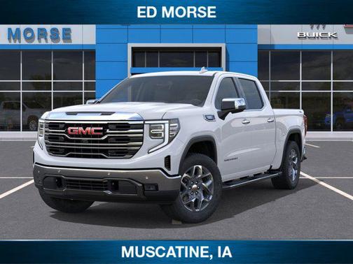 Glacier White Tricoat 2026 GMC Sierra 1500 SLT