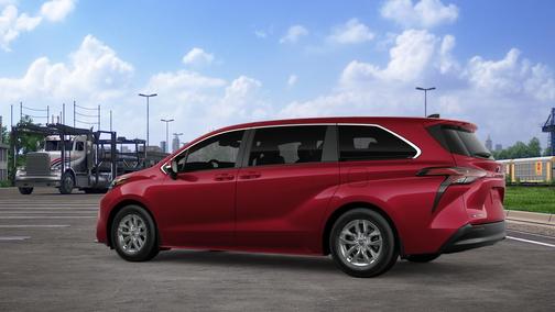 Ruby Flare Pearl 2026 Toyota Sienna LE