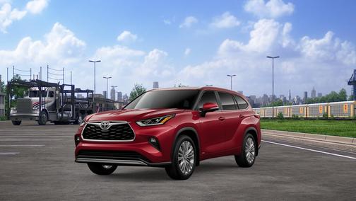 Ruby Flare Pearl 2026 Toyota Highlander Hybrid Platinum