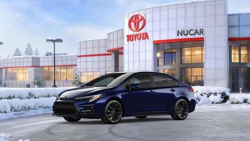 Blueprint/Midnight Black Metallic 2026 Toyota Corolla XSE