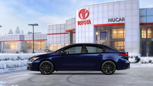 Blueprint/Midnight Black Metallic 2026 Toyota Corolla XSE
