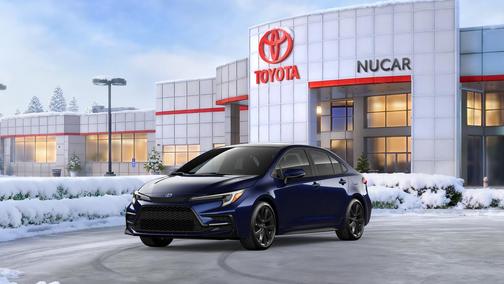 Blueprint/Midnight Black Metallic 2026 Toyota Corolla XSE