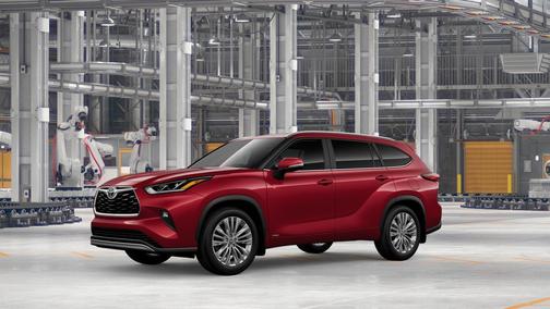 Ruby Flare Pearl 2026 Toyota Highlander Hybrid Platinum