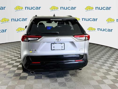 Silver Sky Metallic/Midnight Black Metallic 2025 Toyota RAV4 Hybrid SE