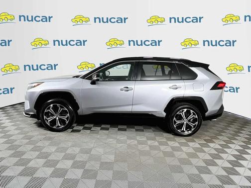 Silver Sky Metallic/Midnight Black Metallic 2025 Toyota RAV4 Hybrid SE