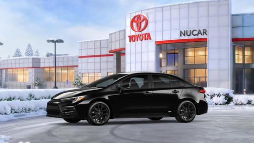 Midnight Black Metallic 2026 Toyota Corolla Hybrid SE