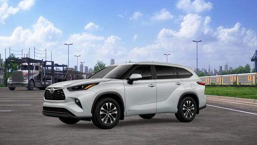 Wind Chill Pearl 2026 Toyota Highlander Hybrid XLE
