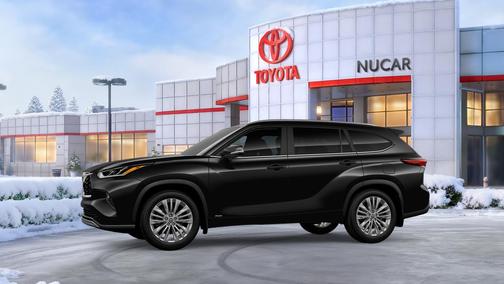 Midnight Black Metallic 2026 Toyota Highlander Hybrid Platinum