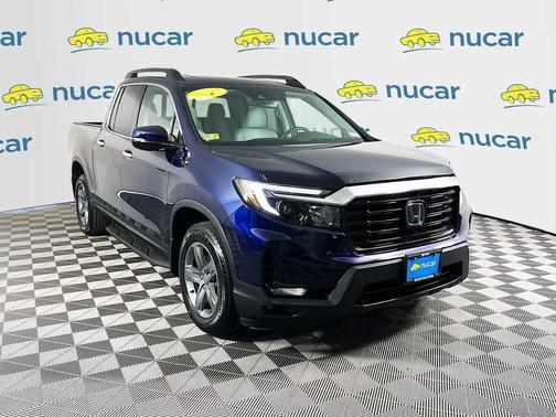 Obsidian Blue Pearl 2021 Honda Ridgeline RTL-E