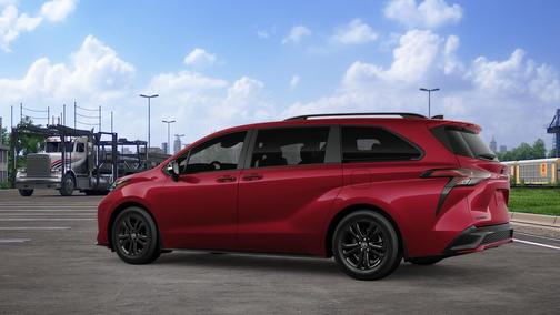 Ruby Flare Pearl 2026 Toyota Sienna XSE 7 Passenger
