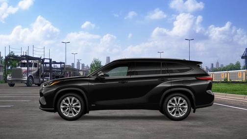 Midnight Black Metallic 2026 Toyota Highlander Hybrid Limited