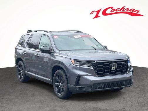 Modern Steel Metallic 2025 Honda Pilot Black Edition
