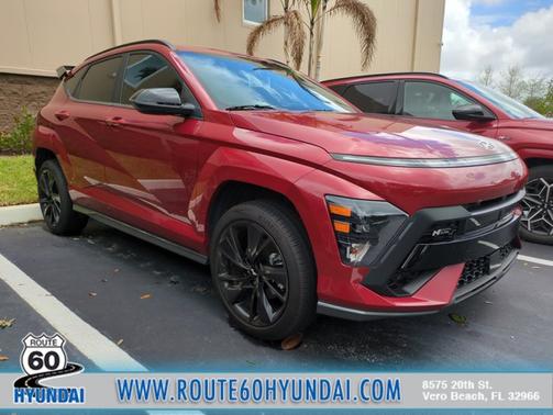 Red 2025 Hyundai KONA N Line S