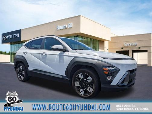White 2024 Hyundai KONA SEL