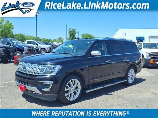 Agate Black Metallic 2019 Ford Expedition Max Platinum