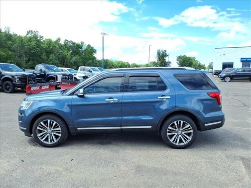 Blue Ft 2019 Ford Explorer Platinum