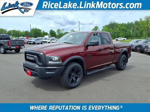 Delmonico Red Pearlcoat 2022 RAM 1500 Classic Warlock Quad Cab 4x4 6'4' Box
