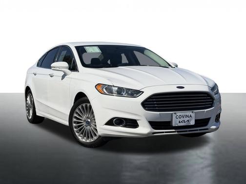 White 2014 Ford Fusion Titanium
