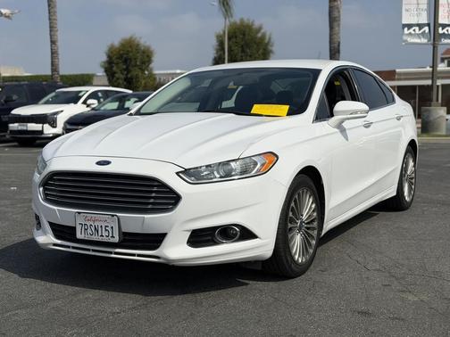 White 2014 Ford Fusion Titanium