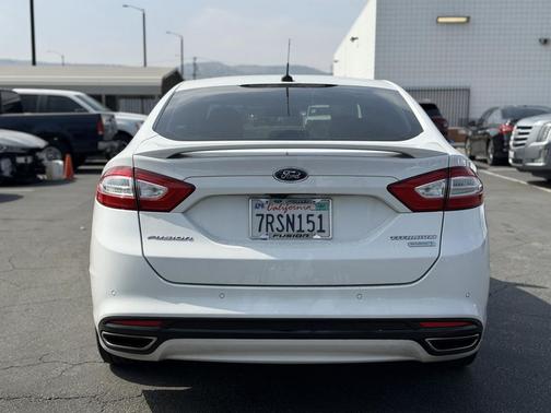 White 2014 Ford Fusion Titanium