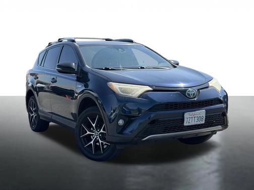 Blue 2017 Toyota RAV4 Hybrid SE