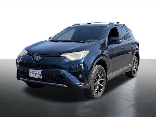 Blue 2017 Toyota RAV4 Hybrid SE