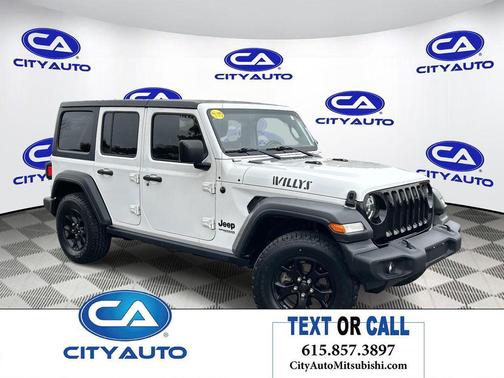 Bright White Clearcoat 2020 Jeep Wrangler Unlimited Willys 4x4