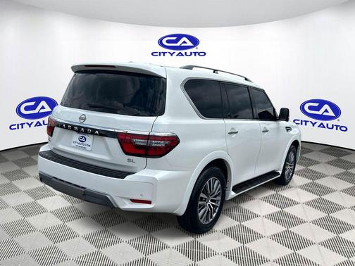 Aspen White Tricoat 2023 Nissan Armada SL 4WD
